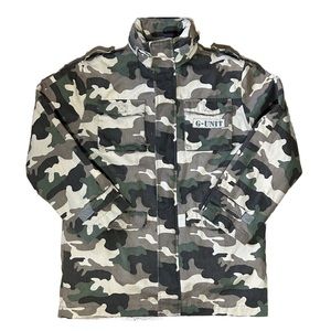 G-Unit Boy's Brown Camouflage Lined Army Surplus Jacket